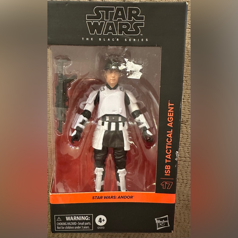 Hasbro ISB Tactical Agent Action Figure - Black and White